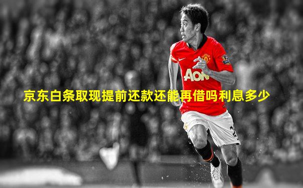 京东白条取现提前还款还能再借吗利息多少