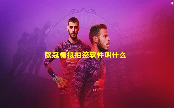 欧冠模拟抽签软件叫什么