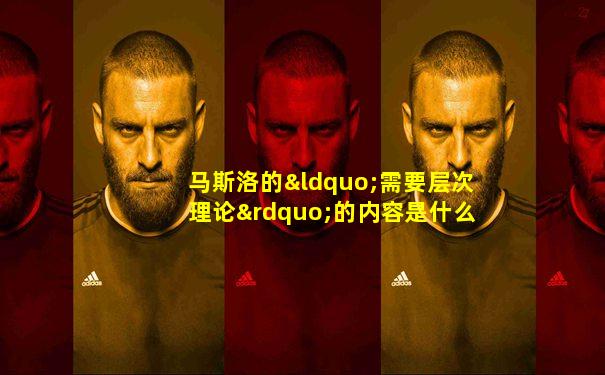 马斯洛的“需要层次理论”的内容是什么